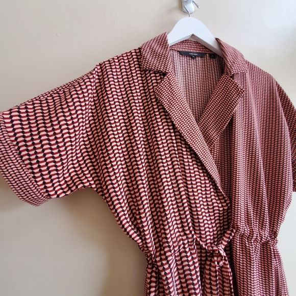 Vero Moda wrapped top with contrast pattern with drawstring- Medium - Picture 5 of 11